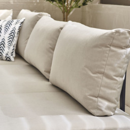 Furniturebox Cancun Grey Metal 2 Seater Outdoor Lounge Set - Wilko - thumbnail 3