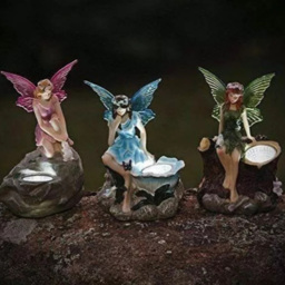 Garden Mile Fairy Solar LED Garden Ornament 3 Pack - Size: 14 x 9 x 9cm - Multi - Wilko - thumbnail 3