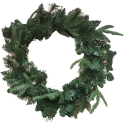 Samuel Alexander Norfolk Pine Christmas Wreath Green 50cm - Size: 50 x 50 x 50cm - Wilko