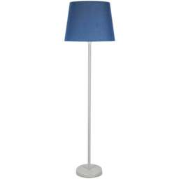 ValueLights Charlie Navy Tapered Shade White Floor Lamp and Bulb - Size: 148 x 45 x 45cm - Wilko - thumbnail 1