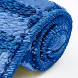 Velosso Chevron Stripe Blue Bath Mat Set - Wilko - thumbnail 5