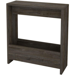 Decortie Simpi Single Shelf Dark Coffee Modern Side End Table - Size: 60 x 55 x 20cm - Brown - Wilko - thumbnail 3