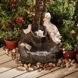 Garden Gear Duck Fountain - Size: 59 x 40 x 30cm - Multi - Wilko - thumbnail 5