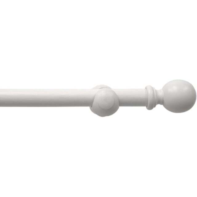 Caecus FX 360cm Wooden White Eyelet Curtain Pole - Wilko - image 1