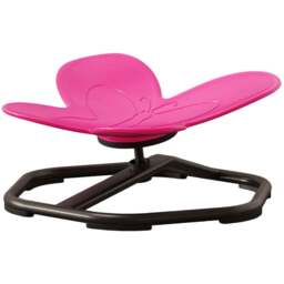 Tommy Toys Butterfly Pink Kids Swivel Sensory Spinning Chair - Size: 26.5 x 56.5 x 57cm - Wilko