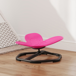 Tommy Toys Butterfly Pink Kids Swivel Sensory Spinning Chair - Size: 26.5 x 56.5 x 57cm - Wilko - thumbnail 5