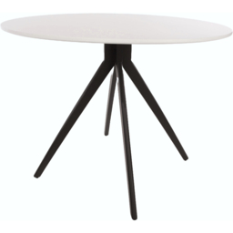 Core Products Aspen 4 Seater Round Dining Table White - Size: 100 x 100 x 75cm - Wilko - thumbnail 3