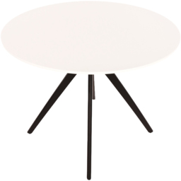 Core Products Aspen 4 Seater Round Dining Table White - Size: 100 x 100 x 75cm - Wilko - thumbnail 5