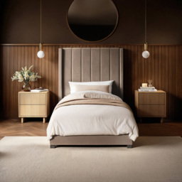 Flair Tiggy Single Beige Velvet Ottoman Bed - Cream - Wilko - thumbnail 5
