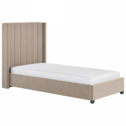Flair Tiggy Single Beige Velvet Ottoman Bed - Cream - Wilko - thumbnail 3