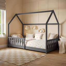 Flair Explorer Single Grey Playhouse Bed Frame with Rails - Wilko - thumbnail 6