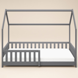 Flair Explorer Single Grey Playhouse Bed Frame with Rails - Wilko - thumbnail 4