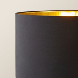 ValueLights Marissa Black and Gold Shade Black Ball LED Floor Lamp - Size: 145 x 45 x 45cm - Wilko - thumbnail 4