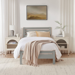 Furniturebox Cadhla Single Light Grey Solid Pine Bed Frame - Wilko - thumbnail 7