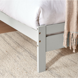 Furniturebox Cadhla Single Light Grey Solid Pine Bed Frame - Wilko - thumbnail 6