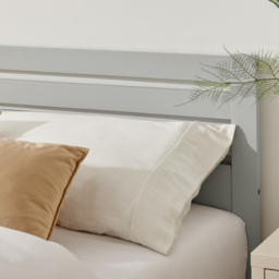 Furniturebox Cadhla Single Light Grey Solid Pine Bed Frame - Wilko - thumbnail 4