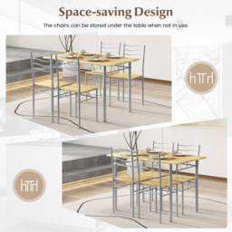 Costway 4 Seater Counter Height Dining Set Wood - Brown - Wilko - thumbnail 7