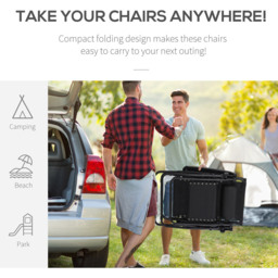 Outsunny Black Zero Gravity Foldable Garden Recliner Chair with Canopy - Size: 1 Seater - Wilko - thumbnail 7