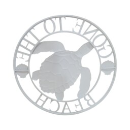 Indoor and Outdoor Gone To The Beach Turtle Sign Blue - Wilko - thumbnail 7