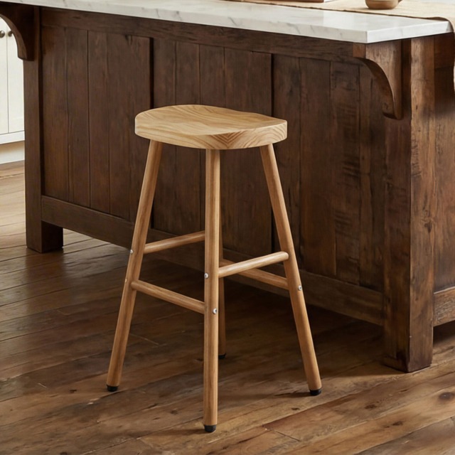 Radley Bar Stool Pine Wood - Wilko - image 1