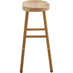 Radley Bar Stool Pine Wood - Wilko - thumbnail 4