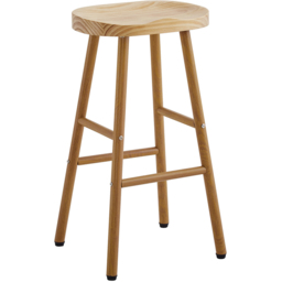 Radley Bar Stool Pine Wood - Wilko - thumbnail 3