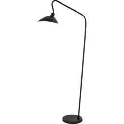 Pacific Lifestyle Toulon Matt Black Metal Retro Task Floor Lamp - Size: 150 x 25 x 61cm - Wilko - thumbnail 1