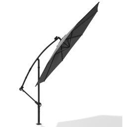 Living and Home Dark Grey LED Umbrella Parasol 2.6m - Wilko - thumbnail 4