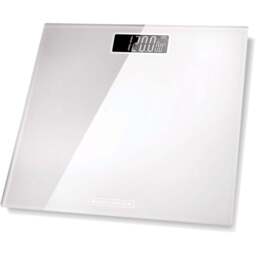 BLACK+DECKER White Bathroom Scale - Size: 30 x 30cm - Black + Decker - Wilko