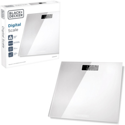 BLACK+DECKER White Bathroom Scale - Size: 30 x 30cm - Black + Decker - Wilko - thumbnail 3