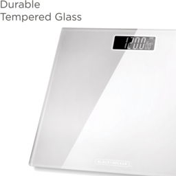 BLACK+DECKER White Bathroom Scale - Size: 30 x 30cm - Black + Decker - Wilko - thumbnail 6