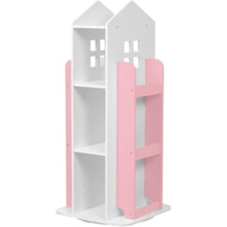 Neo Pink House Shaped Rotating Kid's Freestanding Bookshelf - Wilko - thumbnail 3