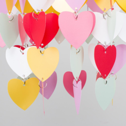 ValueLights Multicolour Heart Disc Droplet Pendant Lamp Shade - Size: 23 x 28 x 23cm - Silver - Wilko - thumbnail 6