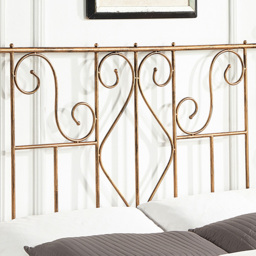 OAT Home Belgravia King Size Antique Brass Effect Metal Bed - Wilko - thumbnail 4