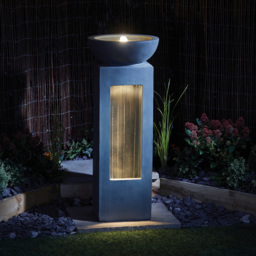 Garden Gear Serenity Water Feature - Size: 101 x 40 x 40cm - Grey - Wilko - thumbnail 7