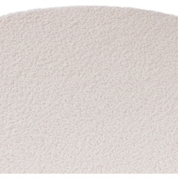 Living and Home White Round Channel Upholstered Stool - Size: 46 x 43 x 43cm - Wilko - thumbnail 5