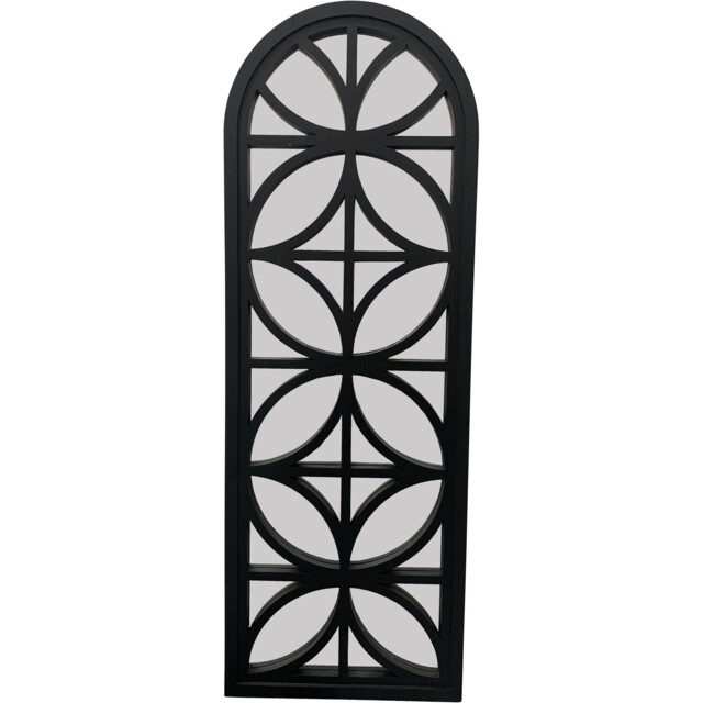 Fenella Indoor Outdoor Mirror Black - Black - Wilko - image 1