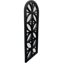 Fenella Indoor Outdoor Mirror Black - Black - Wilko - thumbnail 3
