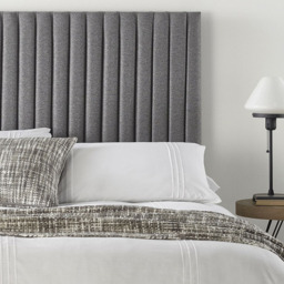 Aspire Furniture Catherine Lansfield Soho Super King Size Grey Saxon Twill Headboard - Aspire Beds - Wilko - thumbnail 4