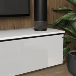 HOMCOM High Gloss White Wall Mounted TV Unit - Size: 30.0 cm x 35.0 cm x 160.0 cmcm - Wilko - thumbnail 4