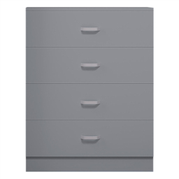 FWStyle Tunis 4 Drawer Matt Grey Chest of Drawer - Wilko - thumbnail 4