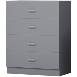 FWStyle Tunis 4 Drawer Matt Grey Chest of Drawer - Wilko - thumbnail 3