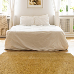 Homemaker Ochre Snug Plain Shaggy Rug 160 x 230cm - Yellow - Wilko - thumbnail 3