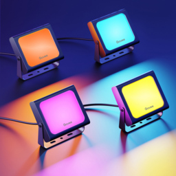 Govee RGBICWW LED Smart Floodlight 4 Pack - Size: 13 x 22.5 x 28cm - Multi - Wilko - thumbnail 3