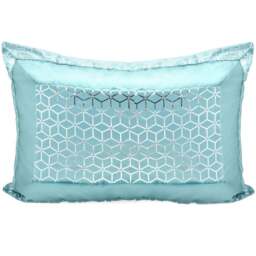 Intimates Vera Duck Egg Pillow Sham 50 x 75cm - Size: 50 x 75 x 1cm - Blue - Wilko - thumbnail 1