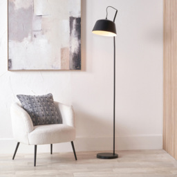 Pacific Lifestyle Amalie Black Metal Retro Task Floor Lamp - Size: 170 x 30 x 38cm - Wilko - thumbnail 3