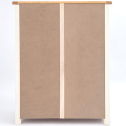 Cabinet Bits Maggiori 5 Drawer White Wood Knob Chest of Drawers - Wilko - thumbnail 7
