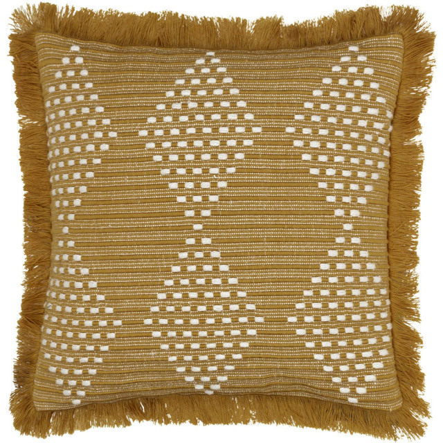 furn. Kadie Gold Woven Cushion 45 x 45cm - Wilko - image 1