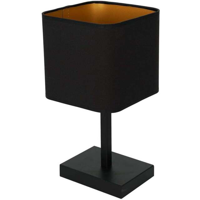Milagro Napoli Black Table Lamp 230V - Size: 17 x 17 x 35cm - Wilko - image 1