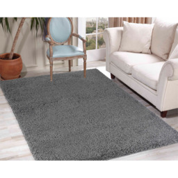 Desire Rugs Oxford Dark Grey Plain Shaggy Rug 160 x 230cm - Wilko - thumbnail 4